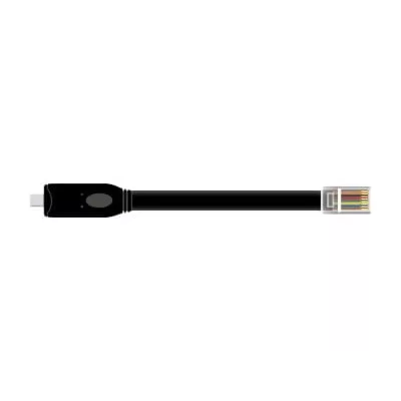 DeLock - sériový adaptér - USB-C - RS-232 x 1 - čierny (63912)