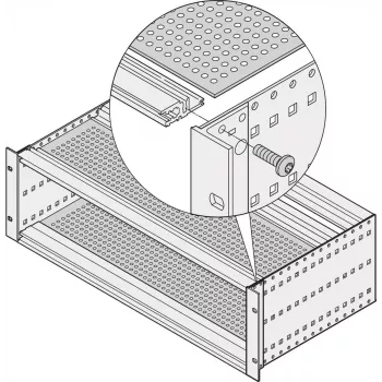 Schroff 24561051 štandardná krycia doska, 84 HP, hĺbka 160 mm, 2 ks