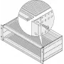 Schroff 24561051 štandardná krycia doska, 84 HP, hĺbka 160 mm, 2 ks