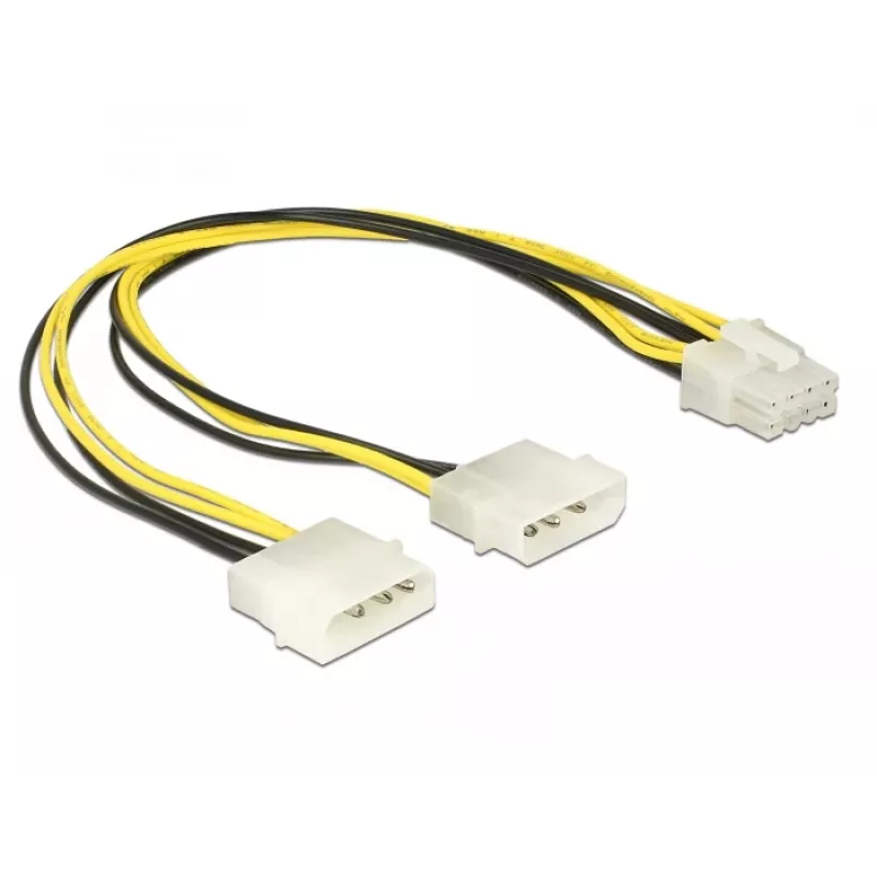 Interný napájací kábel DeLOCK 85453 0,3m 8-pin EPS12V samec