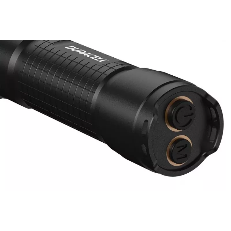 Baterka Duracell DF2500R — čierna, nabíjateľná ručná lampa