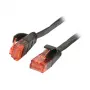 Patch kábel RJ45 - CAT6 250MHz - 10m čierny - UTP (U/UTP) - PVC - plochý - Synergy 21 -