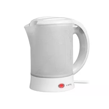 Elektrická kanvica LAFE LAFCZA45865, nerez, 0,6 l, 600 W, svetlosivá, sklápacie uzamykacie veko