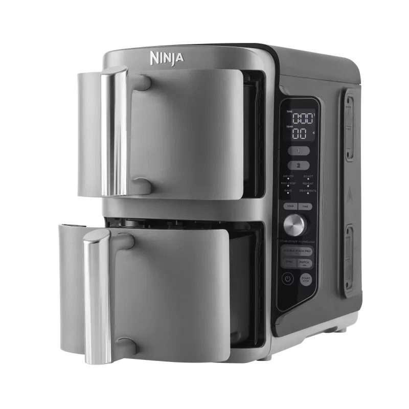 Ninja SL400EU fritéza Double 9,5 L 2470 W teplovzdušná fritéza čierna, sivá