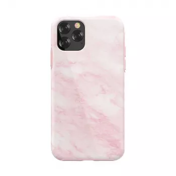 Puzdro na telefón Devia Marble Series pre iPhone 11 Pro Max, ružová, ochranné tvrdé puzdro