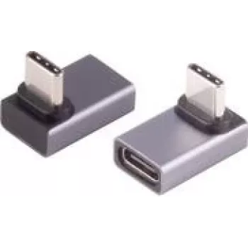 ShiverPeaks BS13-60002 adaptér USB4 USB-C samec na USB-C samica, uhlový 90° hore/dole