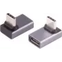 ShiverPeaks BS13-60002 adaptér USB4 USB-C samec na USB-C samica, uhlový 90° hore/dole