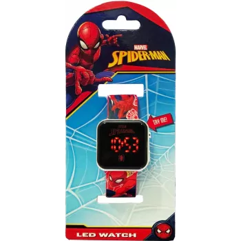 Náramkové hodinky LED s kalendárom Spiderman