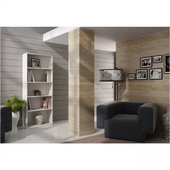 Topeshop R60 BIEL kancelársky regál