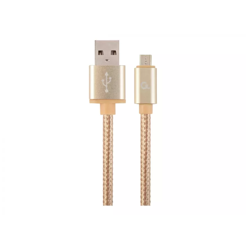 USB 2.0 kábel GEMBIRD CCB-mUSB2B-AMBM-6 — USB A na Micro-USB B, 1,8 m, zlatý