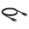 USB kábel DeLOCK 83720 USB 3.2 Gen 2 1 m USB-C čierny