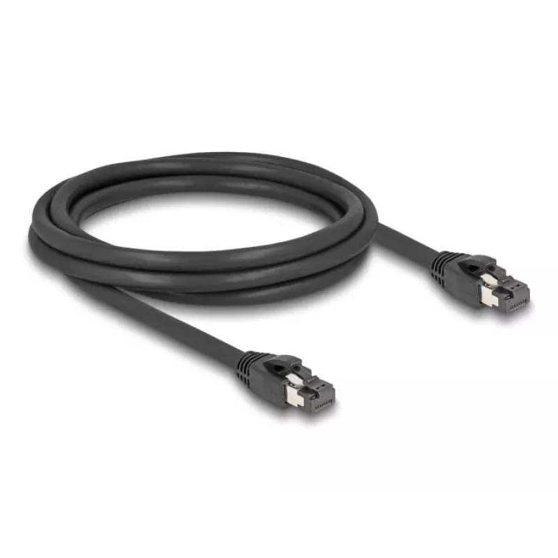 DeLOCK RJ45 sieťový kábel Cat.8.1 S/FTP 2m 40Gbps čierny