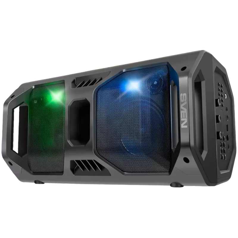Reproduktor SVEN PS-600, čierny (50W, TWS, Bluetooth, FM, USB, microSD, LED displej, 4000mAh)