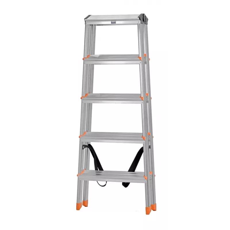 Krause Dopplo 120410 obojstranný hliníkový rebrík, 2 x 5 stupňov