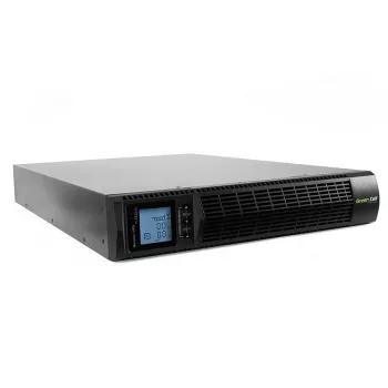 Záložný zdroj Green Cell UPS15 — online dvojitá konverzia 3 kVA (2700 W), 6 sieťových zásuviek, čistý sínus, LCD, tower, 6×12V/9Ah batérie