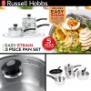 Russell Hobbs RH00542EU7 Easy Strain 3-dielna súprava hrncov