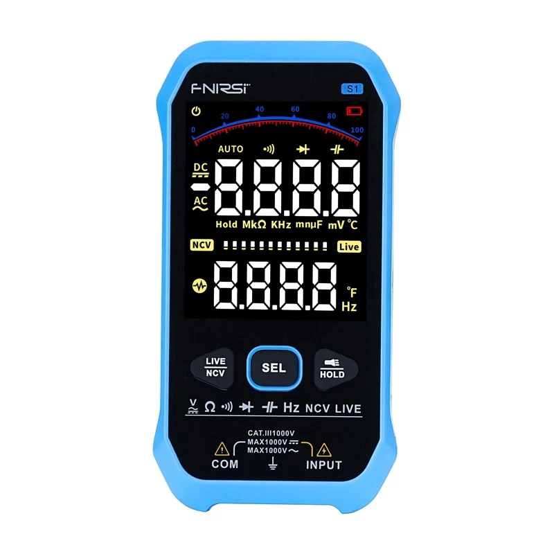 Digitálny multimeter Fnirsi FNIRSI S1 6000 počtov Auto-Range podsvietenie