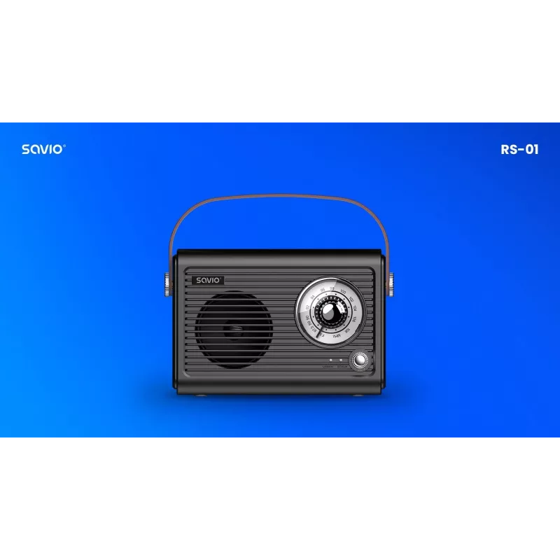 Prenosné rádio Savio RS-01 analógové čierne