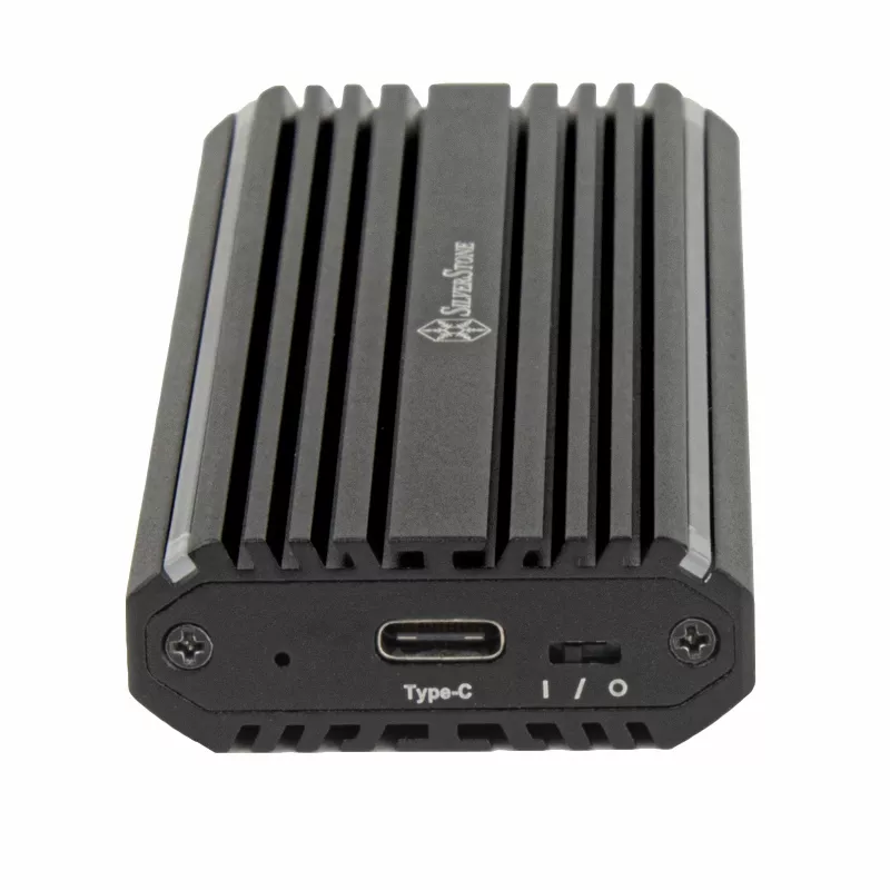 Puzdro na M.2 SSD SilverStone SST-MS13, USB 3.2 Gen 2, stavový displej RGB LED, čierne