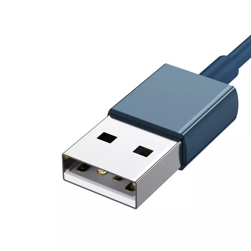 USB kábel 3in1 Baseus Superior Series, USB na Micro-USB / USB-C / Lightning, 3,5 A, 1,5 m (modrá)