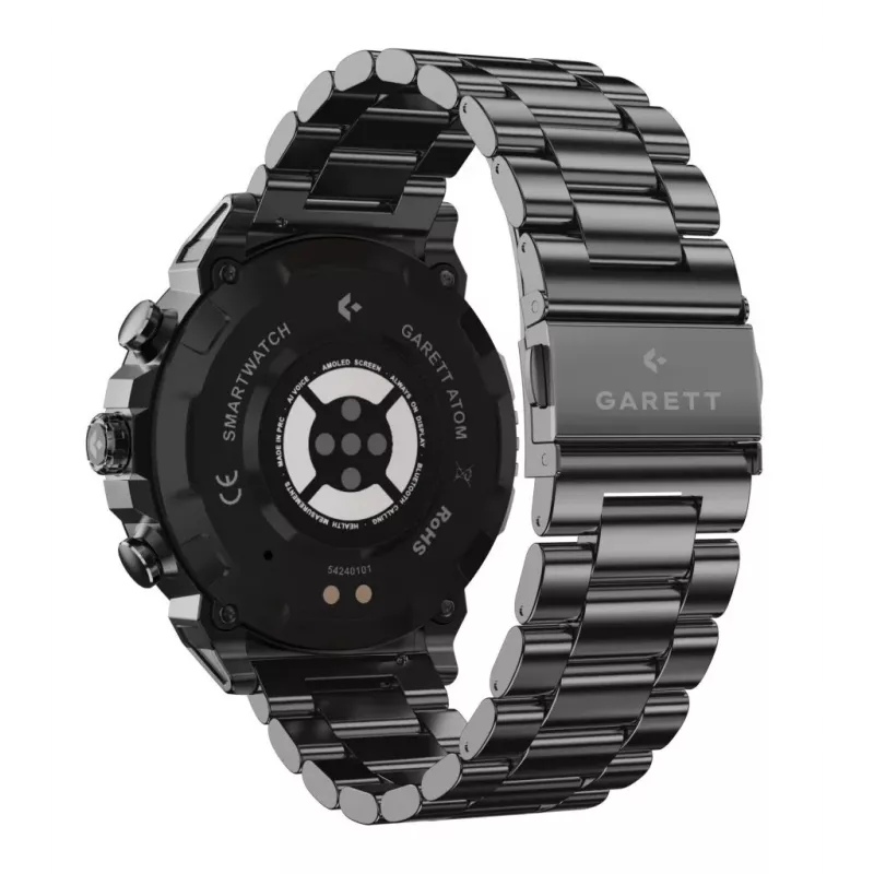 Smartwatch Garett Atom čierna Steel