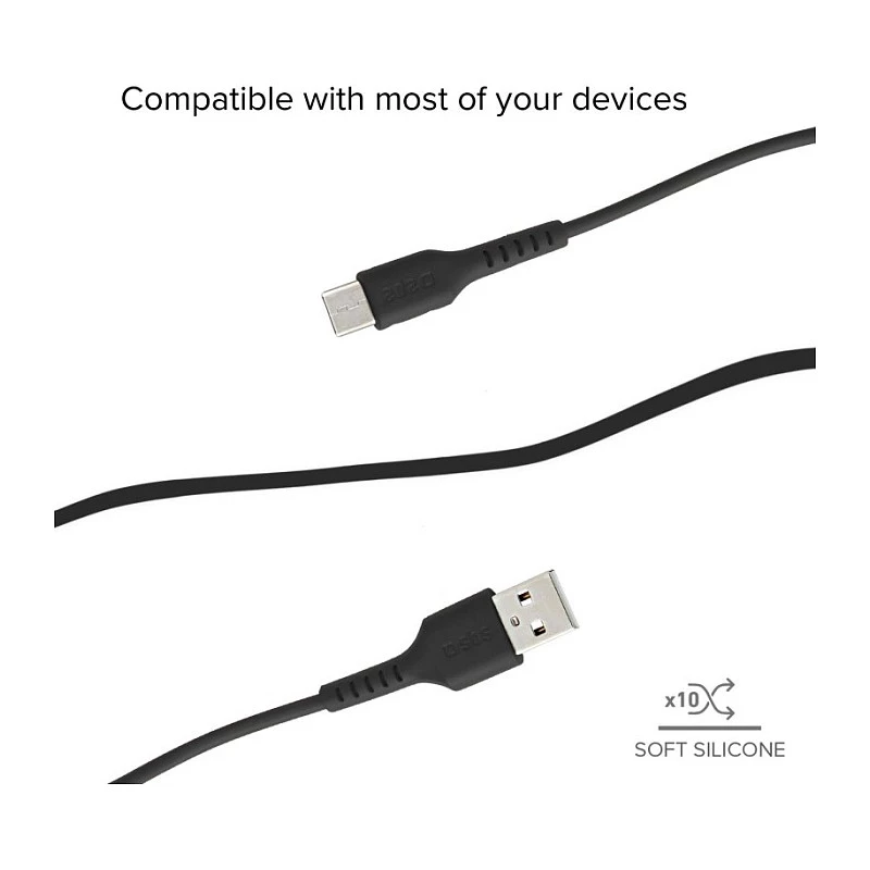 SBS TECABLEMICRO2K 2 m USB A Micro-USB B samec-samec čierny USB kábel (TEKabelMICRO2K)