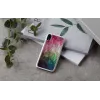 Puzdro na telefón iKins pre iPhone XR – dizajn vodných kvetov, biela