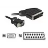 Videokábel adaptér DeLOCK 65028 SCART (21-pol) na VGA (D-Sub) 2 m
