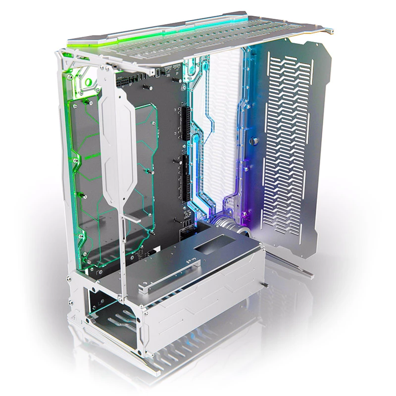 Singularity Computers Spectre Integra-M Elite počítačová skriňa, strieborná