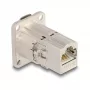 DeLOCK 67062 D-typ RJ45 Cat.6A STP zabudovateľná priechodka, kov