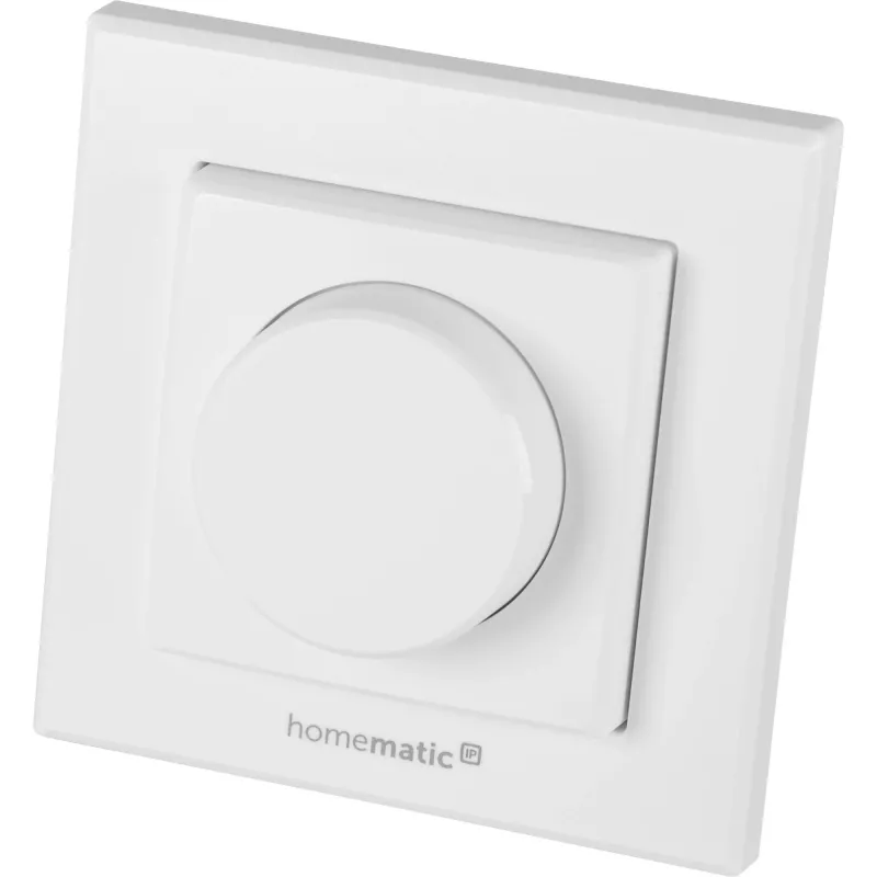 Vypínač svetla Homematic IP HMIP-WRCR otočný biely 55x55x27 mm