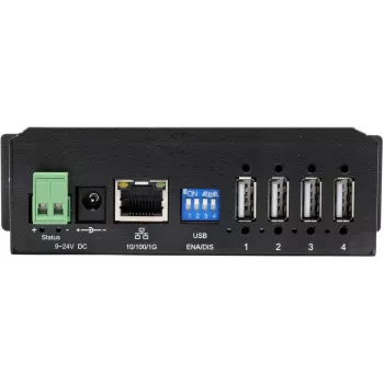 Exsys Ethernet GLAN 1x na 4x USB2.0 4-portový server zariadení vrátane napájacieho zdroja 15KV - sada káblov/adapterov - digitálne/dátové