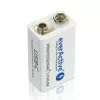Nabíjateľná batéria everActive 6F22/9V Li-ion 550 mAh s USB TYPE C
