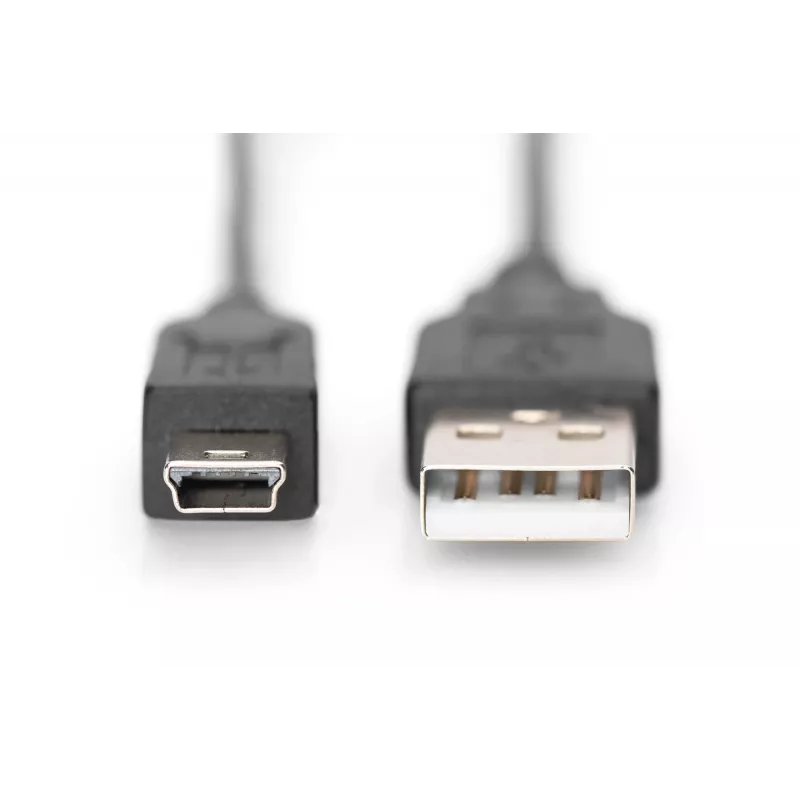 Prepojovací kábel USB A / Mini-USB B M/M 1 m čierny