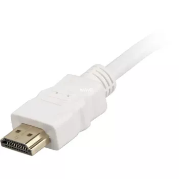 High Speed HDMI kábel s Ethernetom biely, 2 metre
