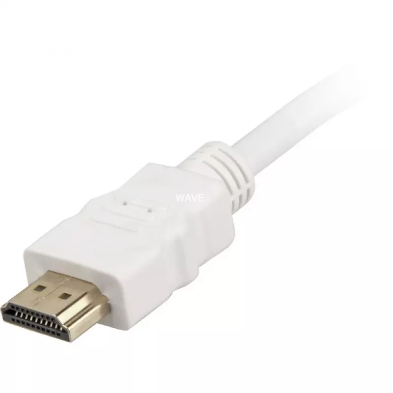 High Speed HDMI kábel s Ethernetom biely, 2 metre