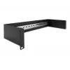 Delock 66884 19-palcový panel pre DIN lištu, 2U, čierny