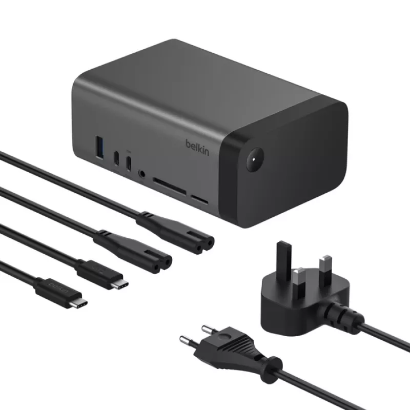 Belkin Connect USB Type-C hub 10000 Mbit/s sivý