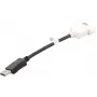 DisplayPort na DVI-D kábel DELL 023NVR 0,23 m čierny biely