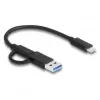 DeLOCK USB Type-C čítačka kariet CFexpress XQD hliníková sivá 10000 Mbit/s