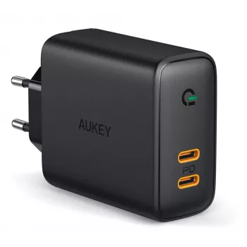 AUKEY PA-D2 nabíjačka pre mobilné zariadenia 36W čierna interiérová