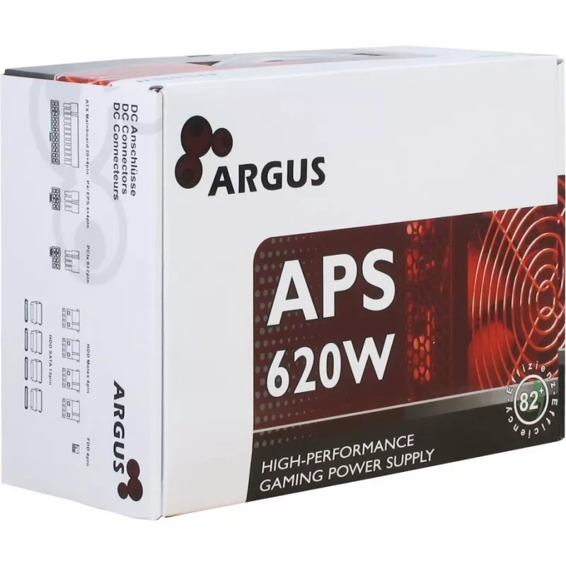 Napájací zdroj Inter-Tech Argus APS 620 W 20+4 Pin ATX ATX čierny
