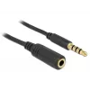 Audio kábel 3,5 mm konektor samec na konektor samica DeLOCK 84666 čierny 1 m