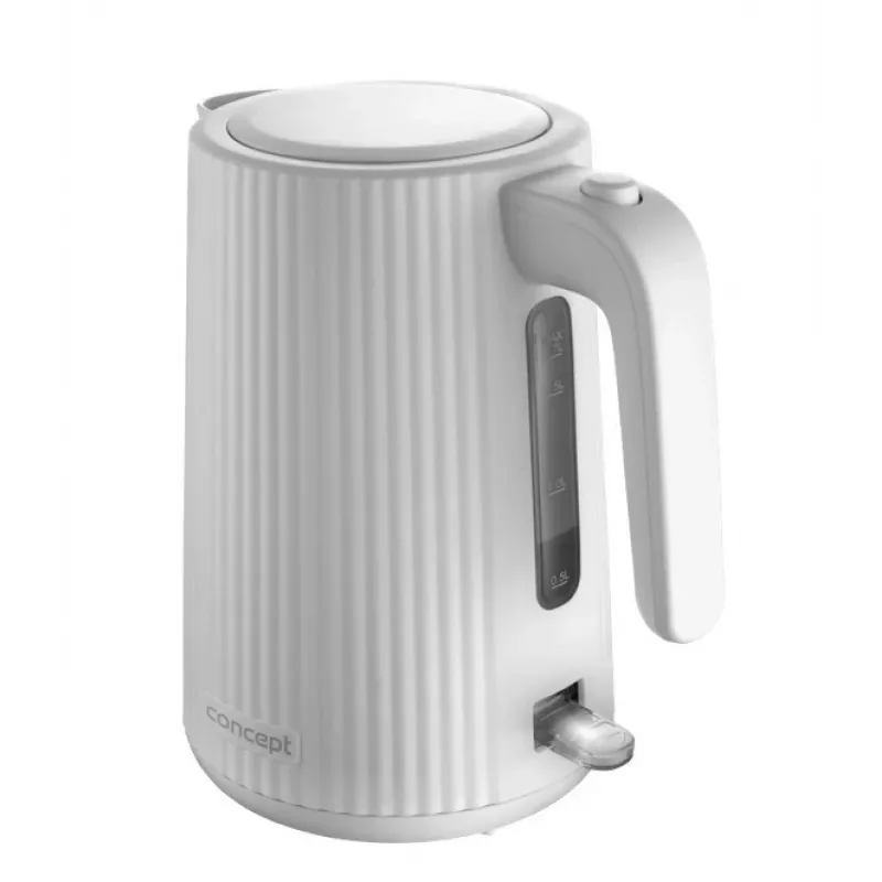 Rýchlovarná kanvica Concept Solution RK2390, plastové puzdro, 1,7 L, biela