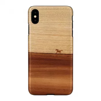 Puzdro na telefón man and wood pre iPhone XS Max — čierne ochranné puzdro