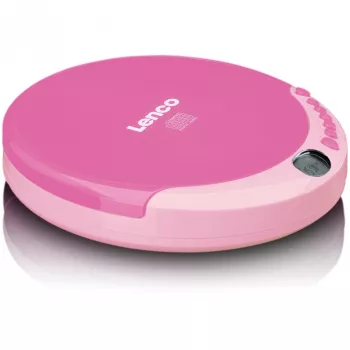 Prenosný CD prehrávač Lenco CD-011 ružový