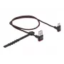 USB kábel DeLOCK EASY-USB 2.0 Type-A samec na Type-C samec zahnutý 0,5m čierny