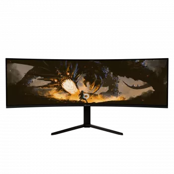 49 palcov Curved LED monitor Arozzi Nova — 5120 x 1440 Dual QHD, VA panel, 4 ms, USB hub, VESA