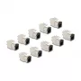 DeLOCK 88118 Keystone modul plochý čierny RJ-45 10 kusov