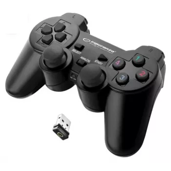 Esperanza EGG108K herný ovládač čierny USB 2.0 gamepad analógový / digitálny PC, Playstation 3
